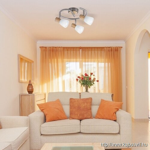 RÁBALUX 6488 Gavin 3-es spot E14 3x40W sz.króm bükkfa