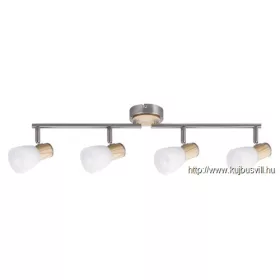 RÁBALUX 6489 Gavin 4-es spot E14 4x40W sz.króm bükkfa
