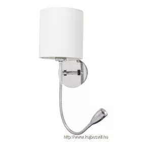 RÁBALUX 6529 Larkin faliolvasó kör E27 40W LED3W króm