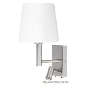 RÁBALUX 6539 Harvey fali olvasó E27 40W+LED3W sz.króm