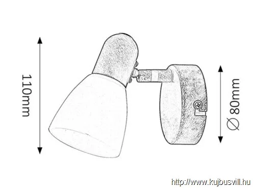 RÁBALUX 6591 Soma 1-es szpot E14 1x40W ant.bar.krém