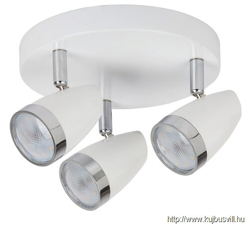 RÁBALUX 6668 Karen 3-as spot LED 3x4W fehér/króm