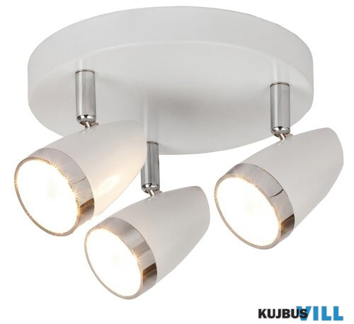 RÁBALUX 6668 Karen 3-as spot LED 3x4W fehér/króm