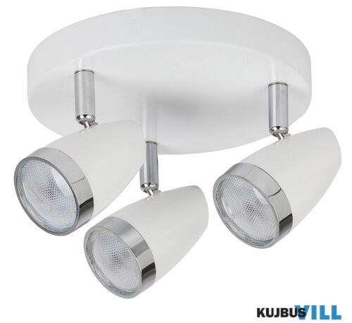 RÁBALUX 6668 Karen 3-as spot LED 3x4W fehér/króm