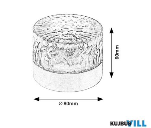 RÁBALUX 7010 Lentula,kül.szol,LED0,5W,H6cm,D8cm (2db)