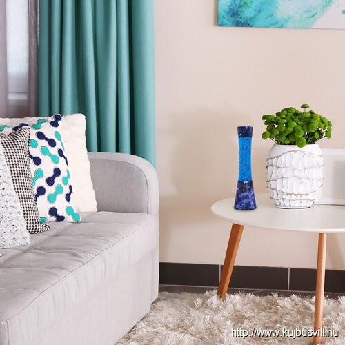 KIFUTÓ RÁBALUX 7026 Minka,lávalámpa.Gy6.35/25W, 39,5cm kék