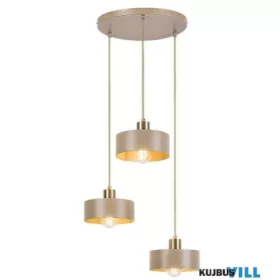 RÁBALUX 72143 Tisandra,függ.E27 3x25W,48x45,szürkebézs