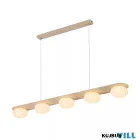 RÁBALUX 72462 Glowbells,függ.G9 5x25W,L100cm,szür.bézs