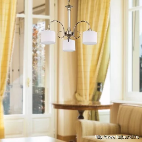 RÁBALUX 7275 Edith klasszik függ, 3x60W,a.sárgaréz