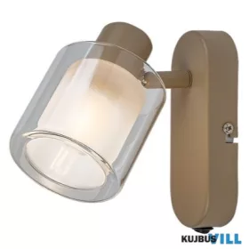 RÁBALUX 73063 Mirral,fali,E14 1x15W, L16cm,szürkebézs