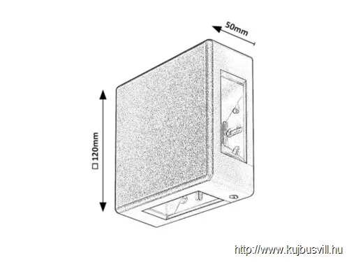 RÁBALUX 7317 Lippa,kül.fali,fekete,LED 6W,4 fénysugár