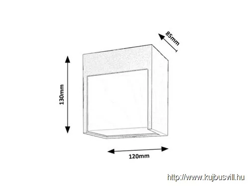 RÁBALUX 7477 Balimo,kül.fali,fehér,LED 12W,560lm