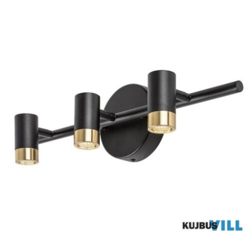 RÁBALUX 75042 Kadir,belt.menny. 9W, L47cm,fekete/arany