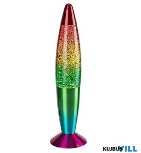 RÁBALUX 76008 Glitter Rainbow2,lávalámpa,25W, sokszínű