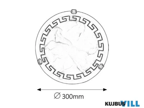 KIFUTÓ RÁBALUX 7648 Etrusco menny D30,E27 60W bronz köröm