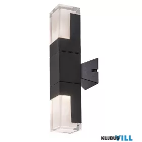 RÁBALUX 77127 Darvas,kült.fali, LED12W, H35cm, fekete