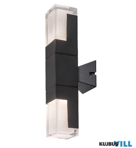 RÁBALUX 77127 Darvas,kült.fali, LED12W, H35cm, fekete
