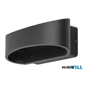 RÁBALUX 77179 Gerla,fali,9W,3000K, 18x7,5cm,antra.IP54