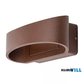 RÁBALUX 77180 Gerla,fali,9W,3000K, 18x7,5cm,barna,IP54