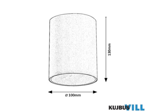 RÁBALUX 7819 Zombor,kül.menny,kerek,GU10,MAX35W,antr.