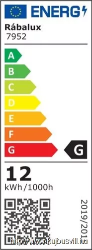 RÁBALUX 7952 Nesna,antracit szürke,LED2X6W