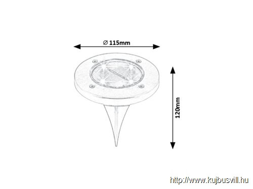 RÁBALUX 7975 Dannet,szenzor,szatin króm,LED0,24W