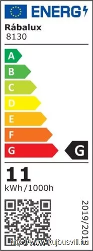 RÁBALUX 8130 Navia, kültéri fali lámpa LED11W fekete