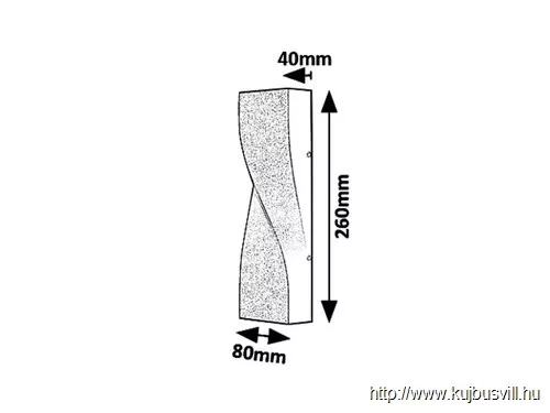 RÁBALUX 8154 Follina, kültéri f.lámpa LED11W fekete