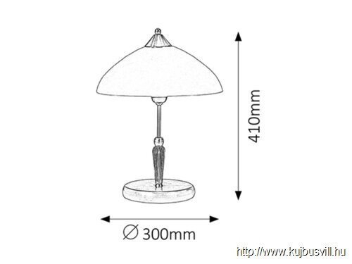 RÁBALUX 8172 Regina asztali E14 40W bronz-krém búra