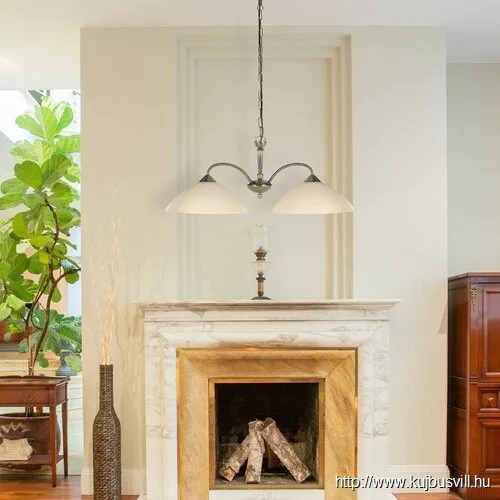 RÁBALUX 8177 Regina 2 ágú függ E27 2x60W bronz-krém b