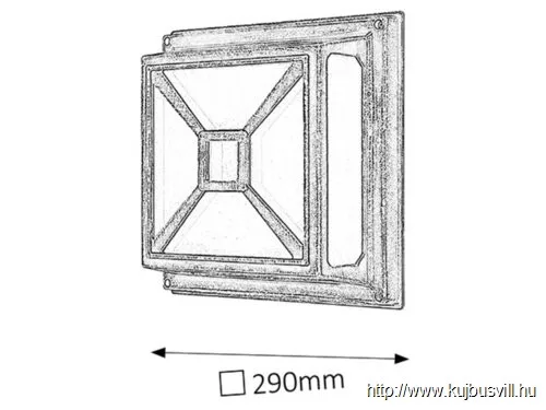 RÁBALUX 8190 Darius kültE27 2x60W al.műa. a.aranyIP44