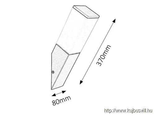 RÁBALUX 8337 Bonn kült fali E27 60W matt fekete IP44
