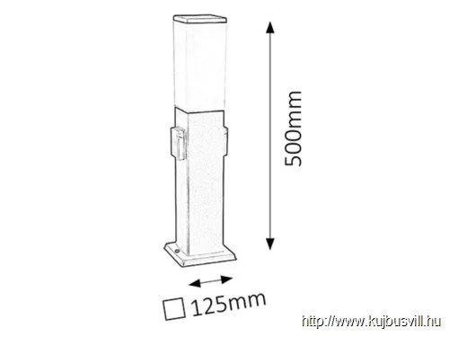 KIFUTÓ RÁBALUX 8339 Bonn kült álló 50cm60W dugalj m.fek IP44