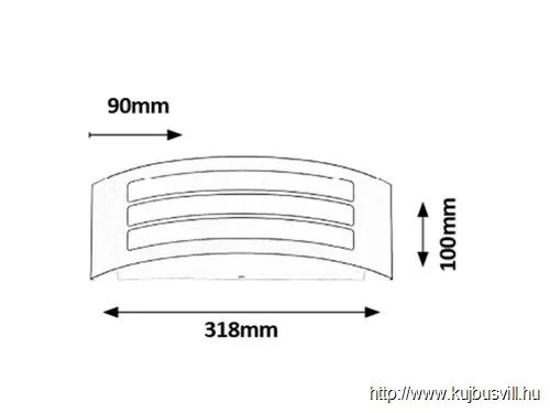 RÁBALUX 8776 Roma kültéri E27 max14W antr.szürke IP44