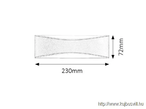 RÁBALUX 8795 Birmingham kültfali beépLED 7W szürIP65