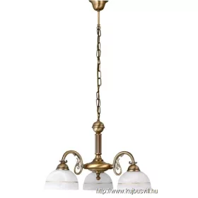 RÁBALUX 8813 Flossi 3ágú csillár E27 3x40W  bronz