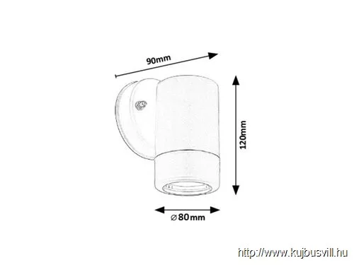 RÁBALUX 8832 Medina,m.fekete,GU10 1XMAX10W