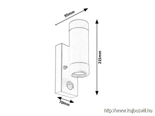 RÁBALUX 8835 Medina,szenz.,mfekete,GU10 2XMAX10W