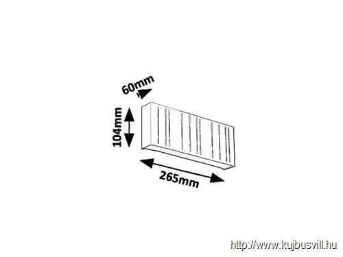 RÁBALUX 8874 Maribor, kültéri f.lámpa LED12W fehér