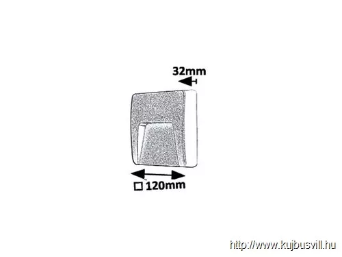 RÁBALUX 8894 Trento, kültéri fali lámpa LED 3W fekete