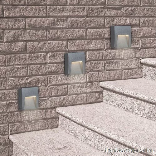 RÁBALUX 8894 Trento, kültéri fali lámpa LED 3W fekete