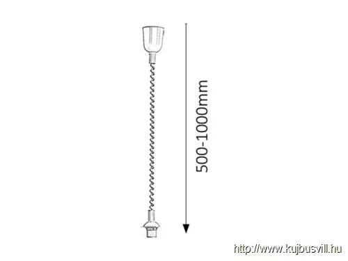 RÁBALUX 9923 Rollys függeszték, arany lehúzó nélkül