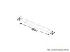 RÁBALUX 1450 Batten Light,pultmegvilág.,LED 10W