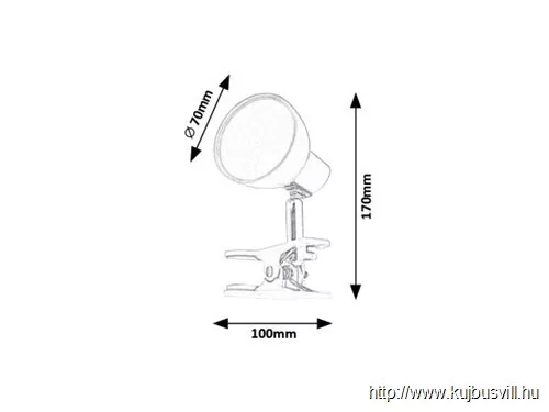 RÁBALUX 1480 Noah,Spot,LED 5W,szürke