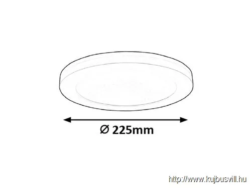 RÁBALUX 1491 Sonnet, LED 18W, fehér, D225mm sens