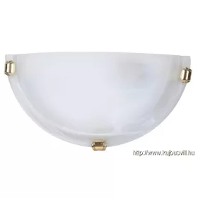 RÁBALUX 3001 Alabastro falikar E27 60W fehér /arany/