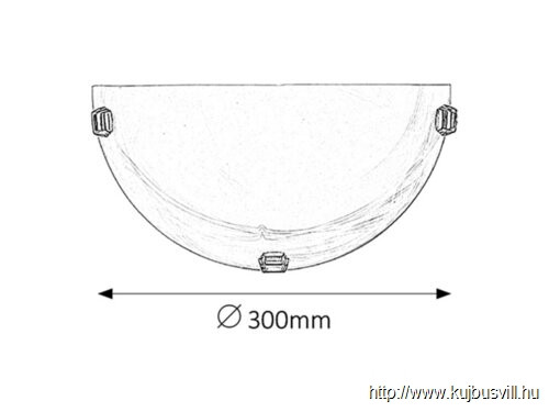 RÁBALUX 3002 Alabastro falikar E27 60W fehér /króm/