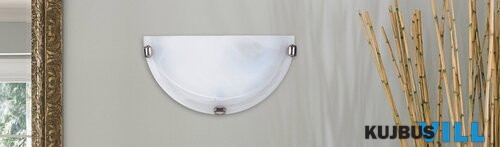 RÁBALUX 3002 Alabastro falikar E27 60W fehér /króm/