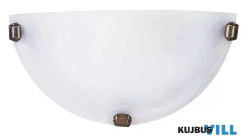 RÁBALUX 3003 Alabastro falikar E27 60W fehér /bronz/