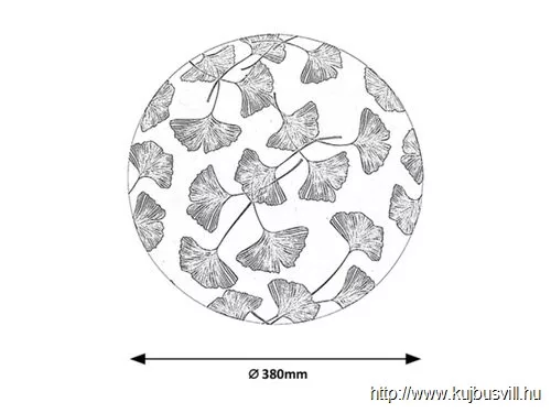 KIFUTÓ RÁBALUX 3076 Benita,bel.menny.LED 24W,gingko, D38cm